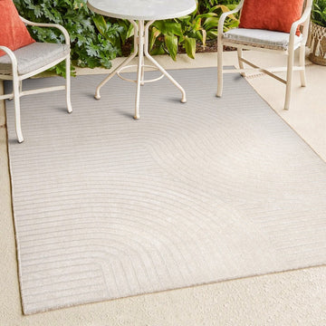 Skagen Minimalist Curve Geometric Area Rug